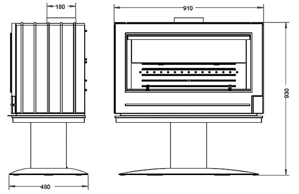 Piec wolnostojący INVICTA ELTON antracyt