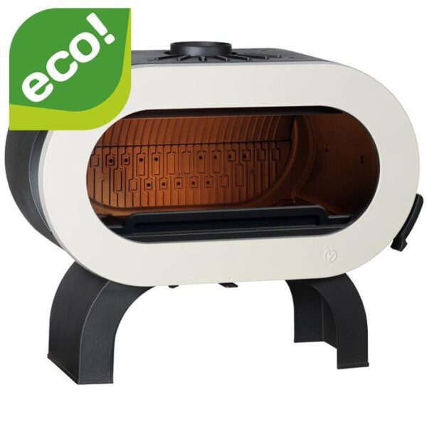 Piec wolnostojący INVICTA FIFTY ARCHE kremowa emalia