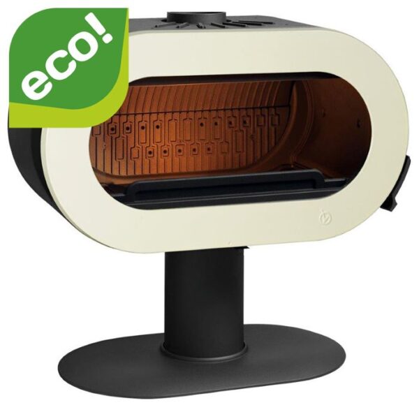 Piec wolnostojący INVICTA FIFTY kremowa emalia