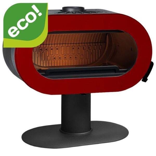 Piec wolnostojący INVICTA FIFTY czerwona emalia