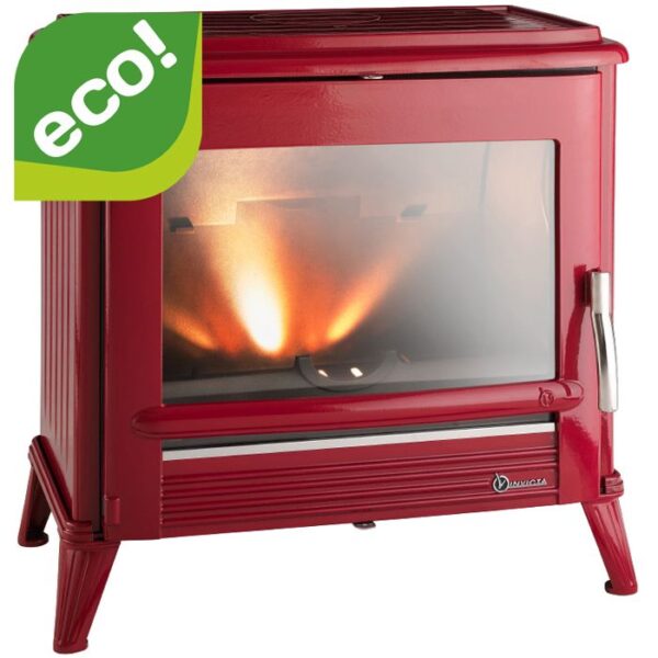Piec wolnostojący INVICTA MODENA czerwona emalia
