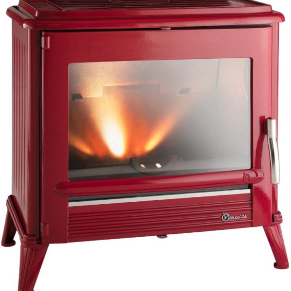 Piec wolnostojący INVICTA MODENA czerwona emalia
