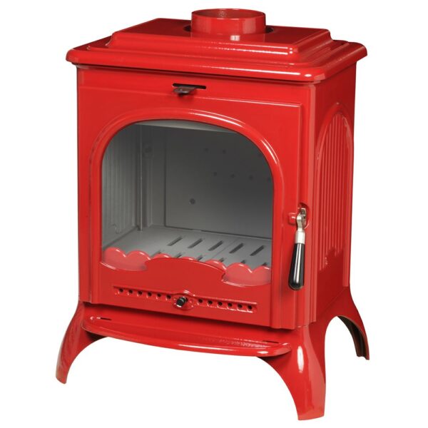 Piec wolnostojący INVICTA SEVILLE 2 czerwona emalia