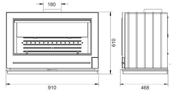 Piec wolnostojący INVICTA PRESTON antracyt
