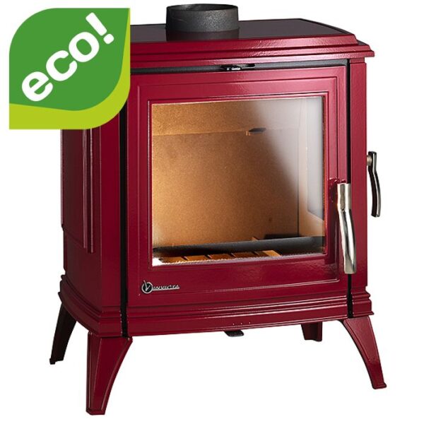 Piec wolnostojący INVICTA SEDAN M czerwona emalia