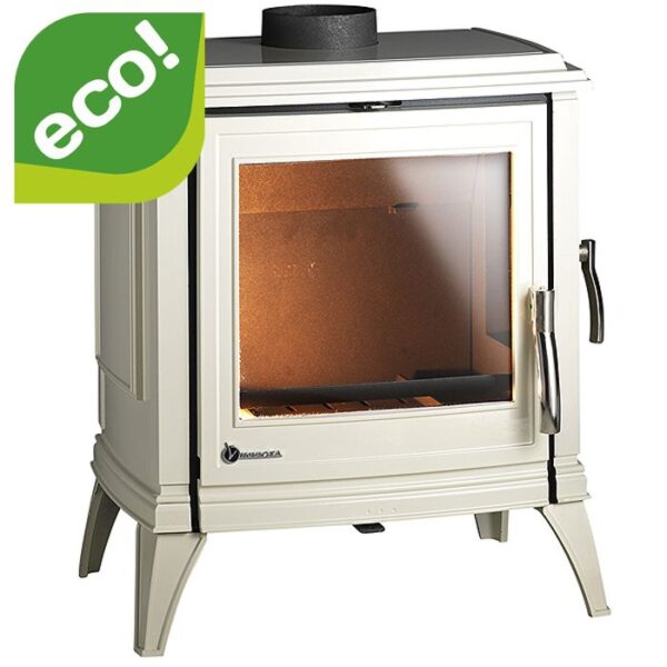 Piec wolnostojący INVICTA SEDAN M kremowa emalia