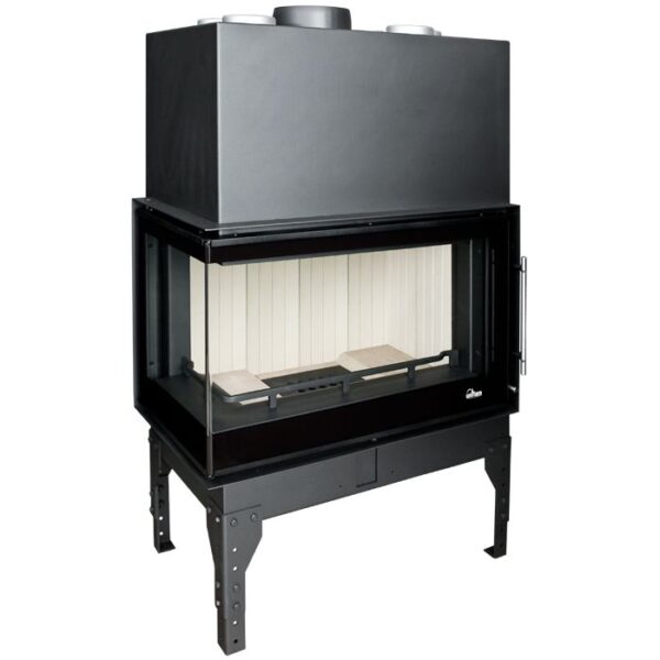 Wkład kominkowy UNIFLAM 760 EVO LBS gięta lewa boczna szyba