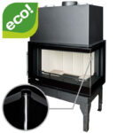 Wkład kominkowy UNIFLAM 860 EVO PBS 14kW prawą giętą boczna szyba
