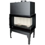 Wkład kominkowy UNIFLAM 860 EVO PBS gięta prawa boczna szyba