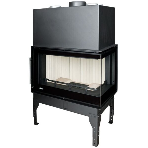 Wkład kominkowy UNIFLAM 860 EVO PBS gięta prawa boczna szyba