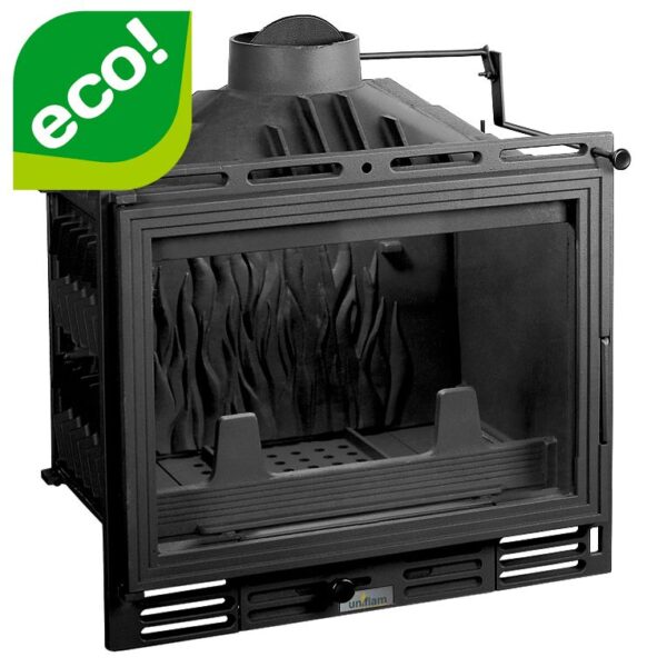 Wkład kominkowy UNIFLAM 600 ECO z szybrem i doprowadzeniem powietrza