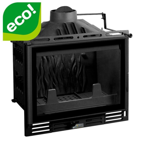 Wkład kominkowy UNIFLAM 600 PLUS ECO DP z szybrem i doprowadzeniem powietrza