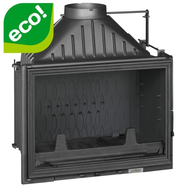 Wkład kominkowy UNIFLAM 700 LUX ECO z szybrem i doprowadzeniem powietrza