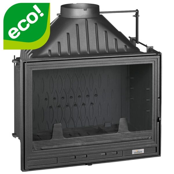 Wkład kominkowy UNIFLAM 700 OPTIMA ECO z szybrem i doprowadzeniem powietrza
