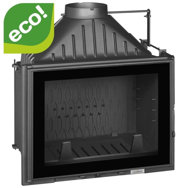 Wkład kominkowy UNIFLAM 700 PLUS ECO DP z szybrem i doprowadzeniem powietrza