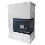 Piec kaflowy MARMI-DECOR PORTO 12 kW biały - obrazek 2