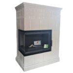 Piec kaflowy MARMI-DECOR PORTO 12 kW kremowy