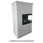 Piec kaflowy MARMI-DECOR PORTO 12 kW biały - obrazek 4