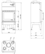 Wkład kominkowy UNIFLAM 660 DURO 10kW - obrazek 3