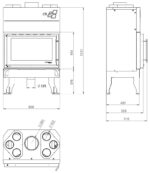 Wkład kominkowy UNIFLAM 860 DURO 13kW - obrazek 3