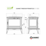 Piec wolnostojący KAWMET Premium PROMETEUS S11 ECO 8,5 kW - obrazek 11