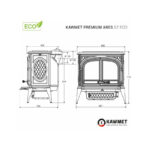 Piec wolnostojący KAWMET Premium ARES S7 ECO 11,3 kW - obrazek 11