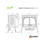 Piec wolnostojący KAWMET Premium HELIOS S8 ECO 13,9 kW - obrazek 11