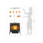 Piec wolnostojący KAWMET Premium NIKA S5 ECO 11,3 kW - obrazek 10