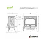 Piec wolnostojący KAWMET Premium NIKA S5 ECO 11,3 kW - obrazek 11