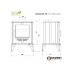 Piec wolnostojący KAWMET Standard P8 ECO 7,9 kW - obrazek 3