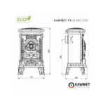 Piec wolnostojący KAWMET Standard P9 ECO 8 kW - obrazek 4