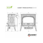 Piec wolnostojący KAWMET Premium SPHINX S6 ECO 13,9 kW - obrazek 11