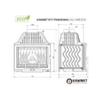 Wkład kominkowy KAWMET W17 Panorama ECO 16,1 kW - obrazek 8
