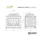Wkład kominkowy KAWMET W17 Decor ECO 12,3 kW - obrazek 10