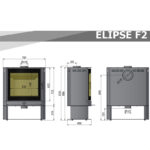 Piec wolnostojący HAJDUK ELIPSE F2 9 kW - obrazek 5