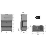 Wkład kominkowy HAJDUK VOLCANO 3BTh 10,5 kW - obrazek 3