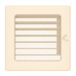 Kratka kominkowa wentylacyjna CLASSIC 17x17cm kremowa z żaluzją