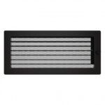 Kratka kominkowa wentylacyjna CLASSIC 17x37cm czarna z żaluzją