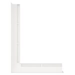 Kratka kominkowa wentylacyjna LOFT ANGLE narożna lewa 6x60x80cm biała - obrazek 3