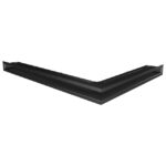 Kratka kominkowa wentylacyjna LOFT ANGLE narożna lewa 6x60x80cm czarna