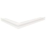 Kratka kominkowa wentylacyjna LOFT ANGLE narożna prawa 6x80x60cm biała