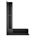 Kratka kominkowa wentylacyjna LOFT ANGLE narożna lewa 9x40x60cm czarna - obrazek 3
