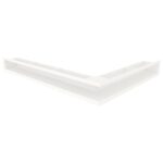 Kratka kominkowa wentylacyjna LOFT ANGLE narożna lewa 9x60x80cm biała