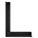 Kratka kominkowa wentylacyjna LOFT ANGLE narożna lewa 9x60x80cm czarna - obrazek 3