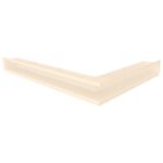 Kratka kominkowa wentylacyjna LOFT ANGLE narożna lewa 9x60x80cm kremowa