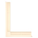 Kratka kominkowa wentylacyjna LOFT ANGLE narożna lewa 9x60x80cm kremowa - obrazek 3
