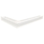 Kratka kominkowa wentylacyjna LOFT ANGLE narożna lewa 9x80x60cm biała