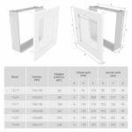Kratka kominkowa wentylacyjna CLASSIC 11x24cm biała - obrazek 3
