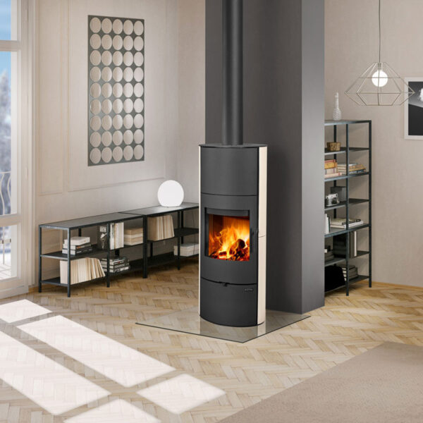 Piec kominkowy EVORA 01 AKUM ceramika 6,5 kW