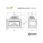 Wkład kominkowy KAWMET W16 ECO LB BLACK 13,5 kW - obrazek 5